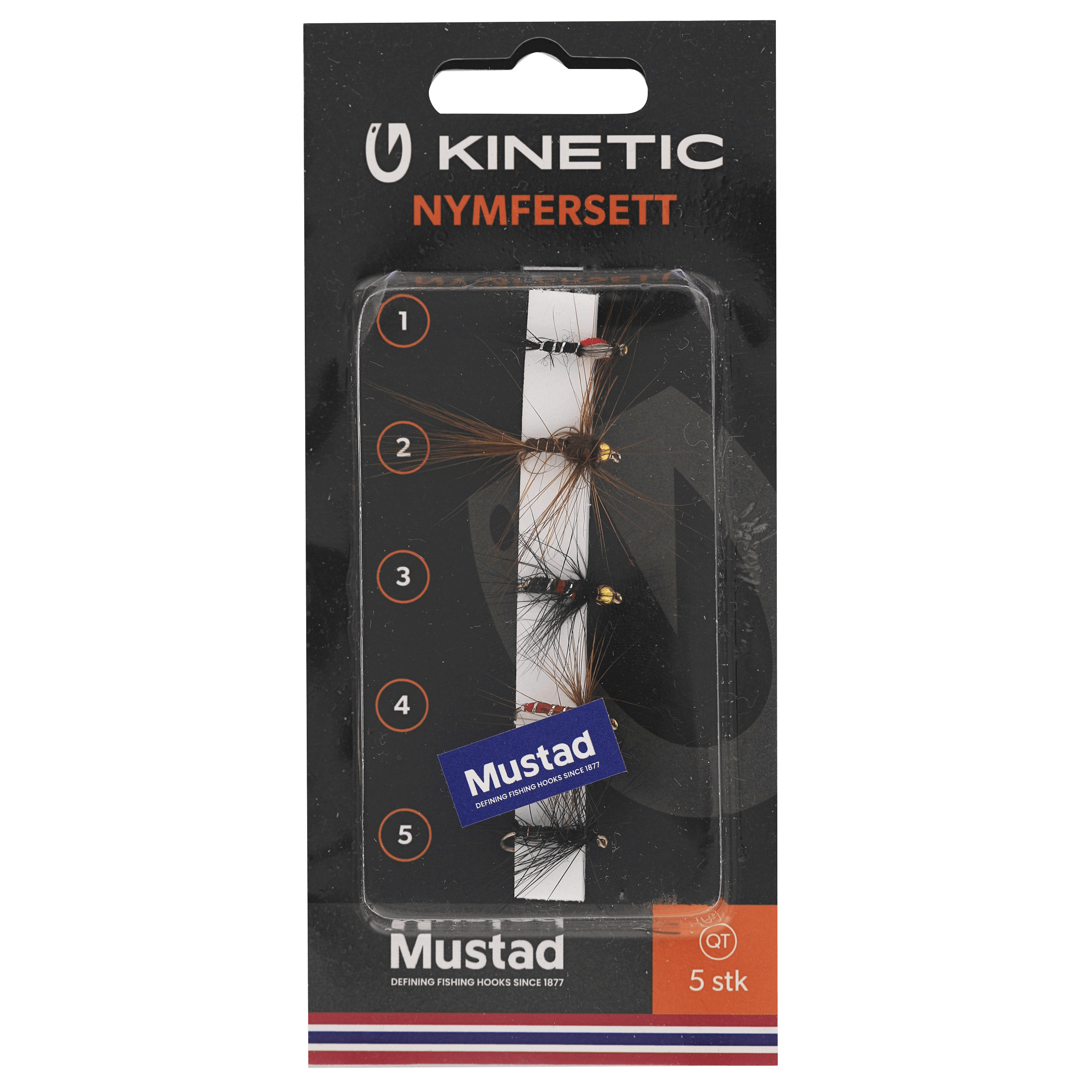 Kinetic Nymfersett 5 pcs - Sluk og agn