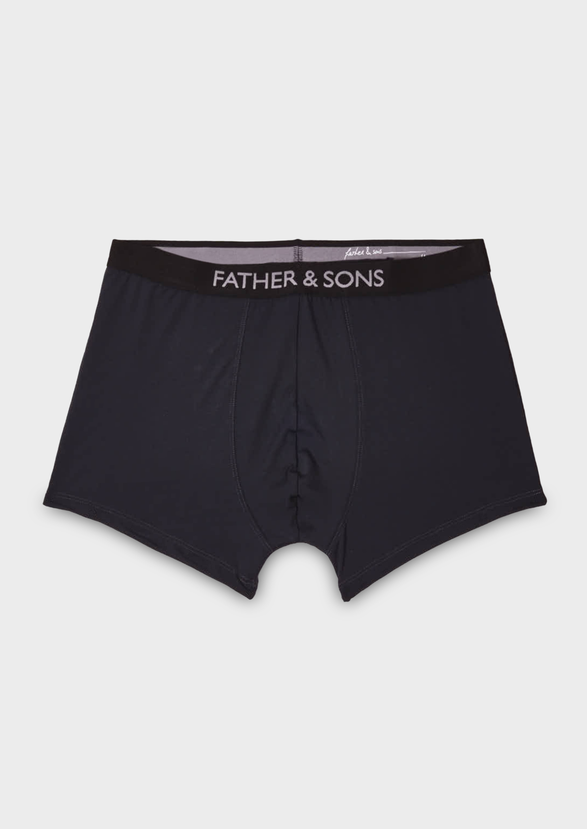 Boxer en microfibre uni gris