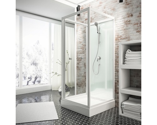 Complete douche-unit SCHULTE Juist II Express Plus 80 x 80 x 210 cm alpinewit