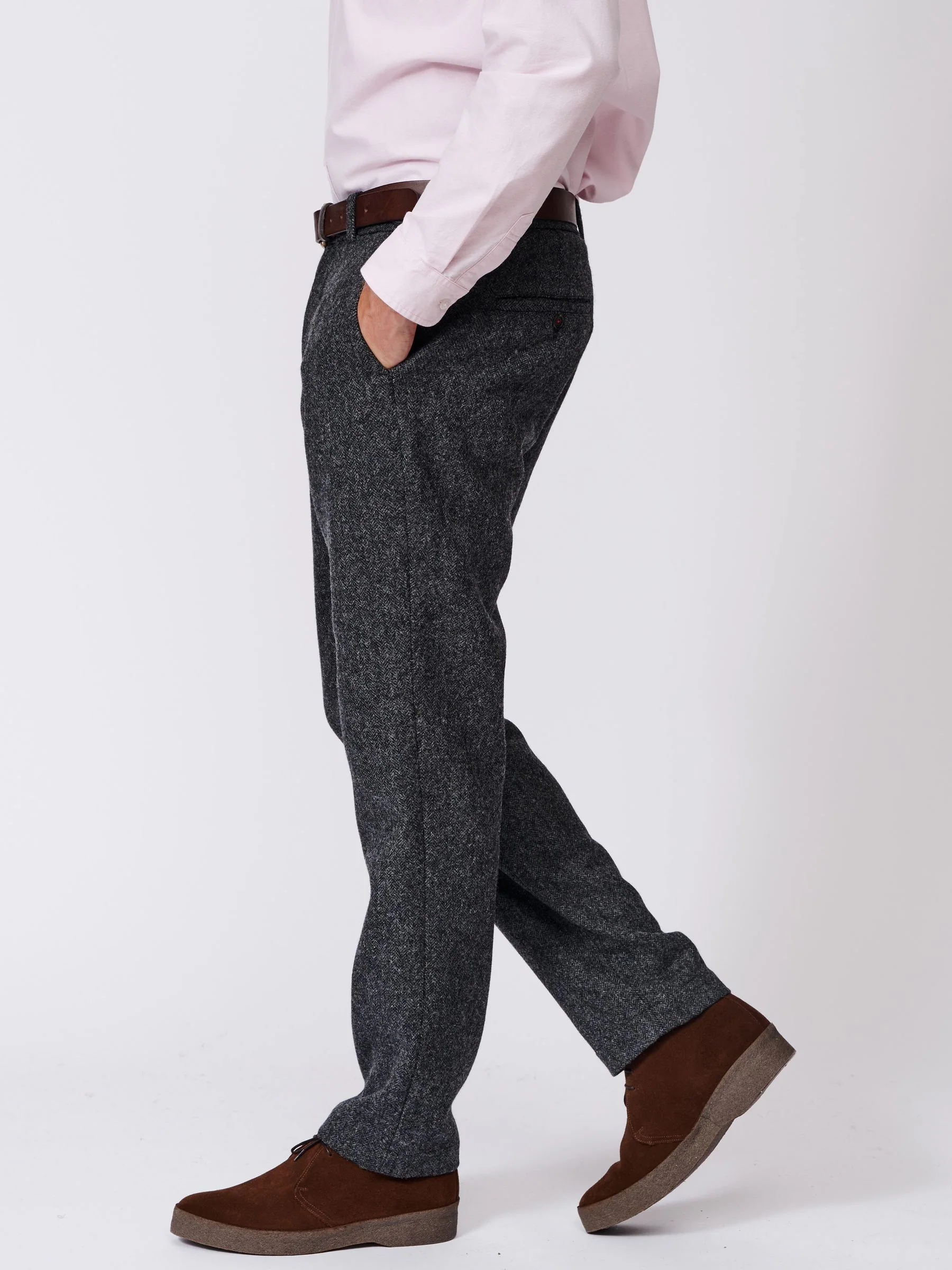 Aubin Grey Holton Trousers