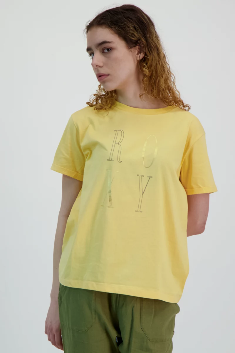 Roxy Sparkle Evening Space Letter Damen T-Shirt
