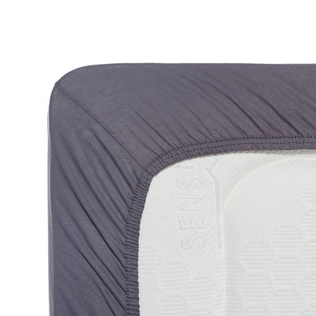 Jersey Luxe Boxspring Hoeslaken - Zilver grijs