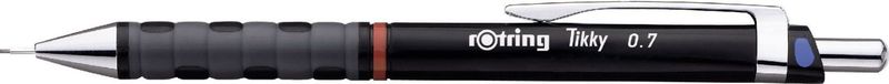 ROTRING Tikky Grip Vulpotloo - Metaa - 1,0 M - Zwar - 3 Stuks