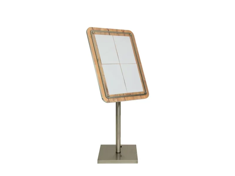 Securit® GLASS STAR Informationsdisplay 85 til 4xA4, eg - komplet kit
