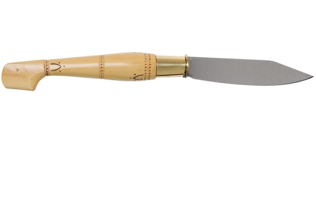 Nontron No. 30 Turning Ferrule, Boxwood, clog shape NN30 zakmes