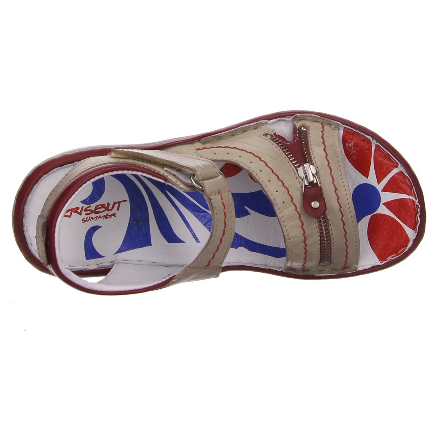 Krisbut Sandale beige rot beige