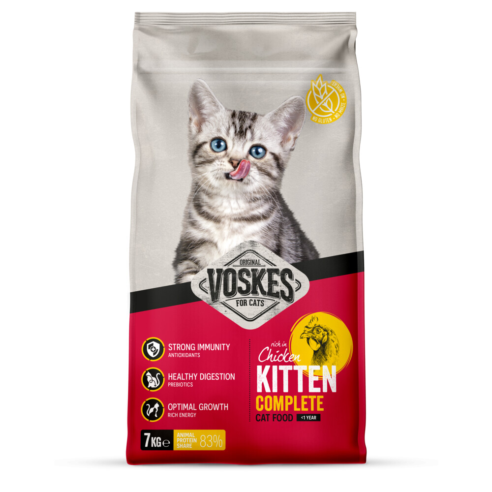 Voskes Kattenbrokken Kitten Kip7 kg