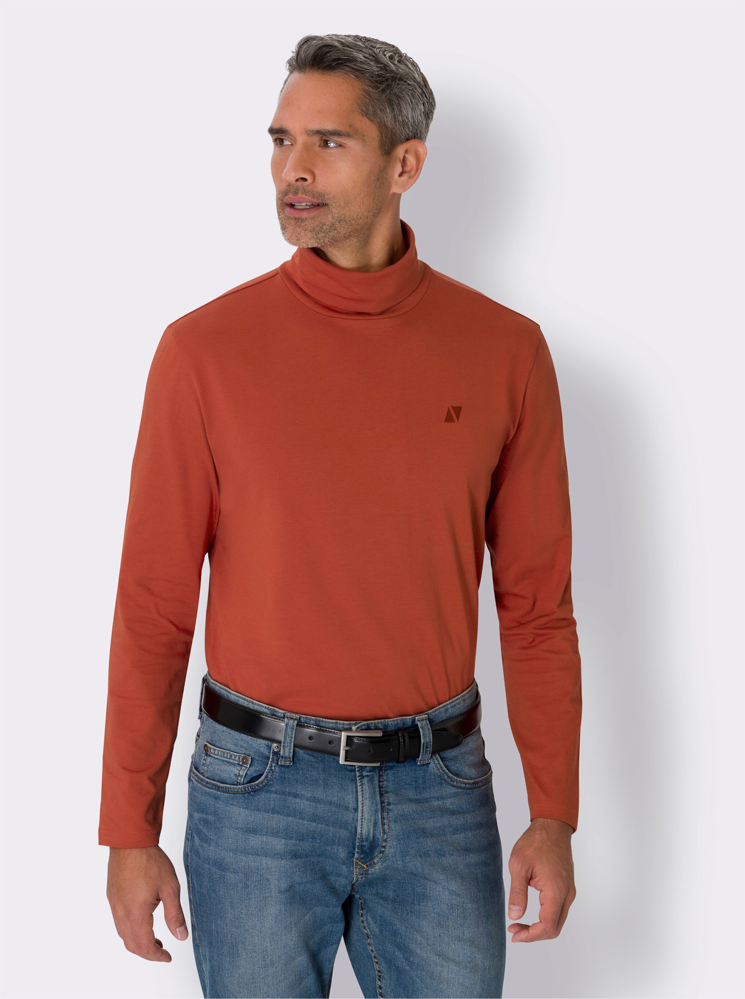 Rollkragen-Shirt