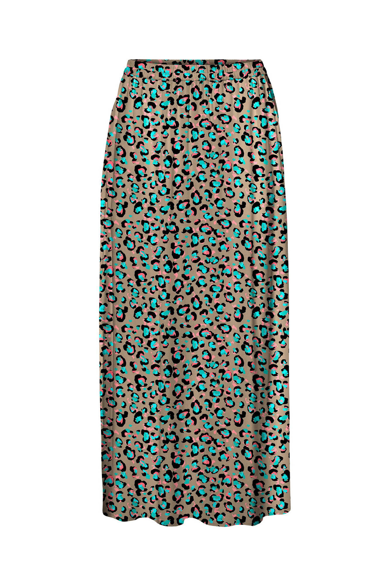 Saia midi estampada - Azul