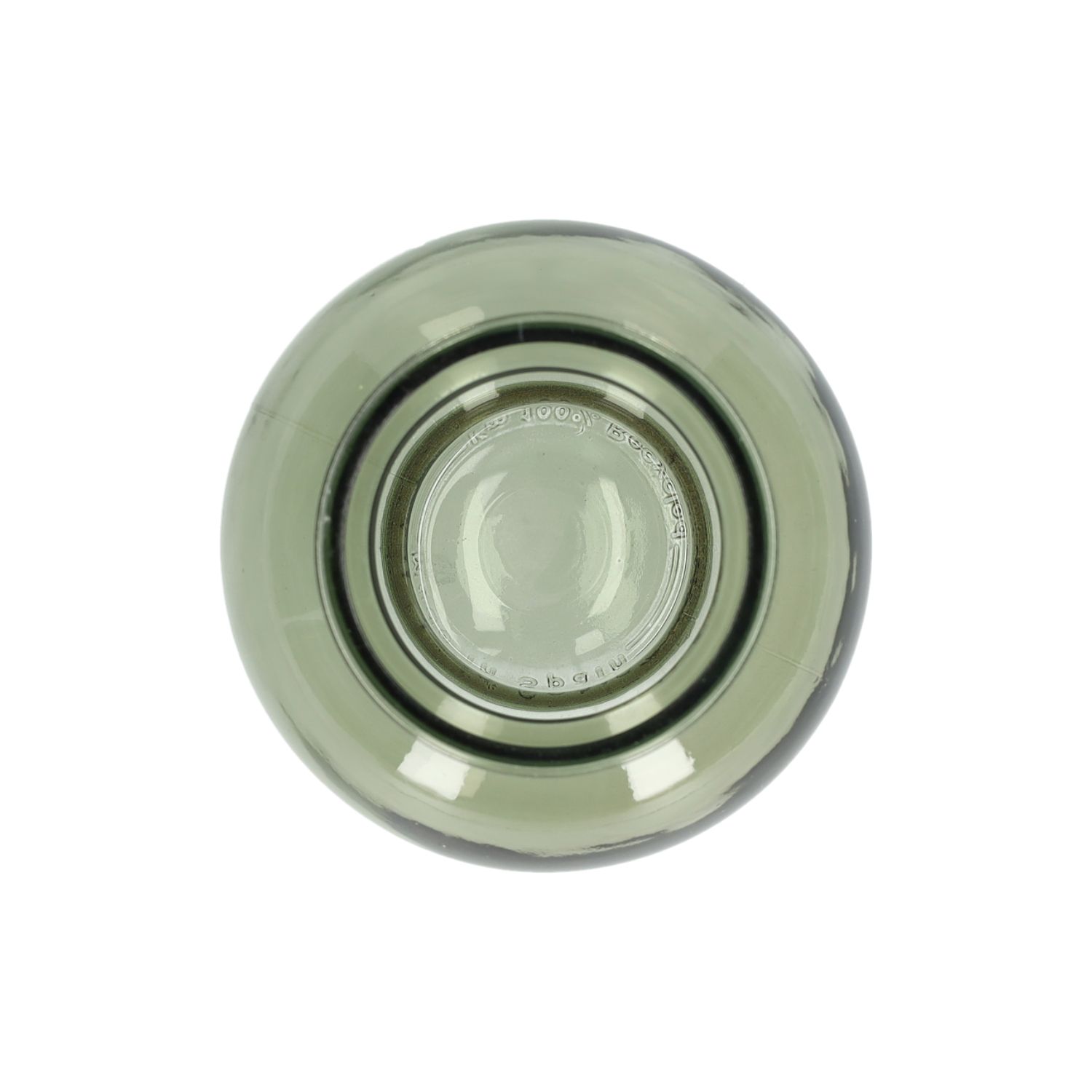 Bolvormige vaas, gerecycled glas, groen, Ø14,2 cm