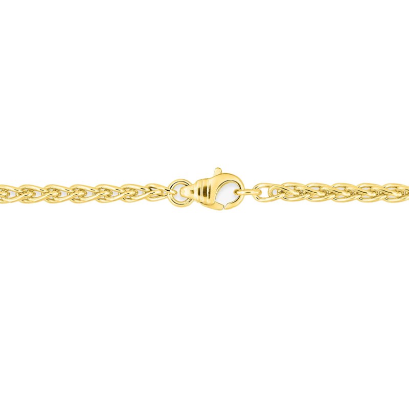 Bracelet mixte 18 cm - Maille Spiga - Or 18 Carats - Largeur 3.2 mm