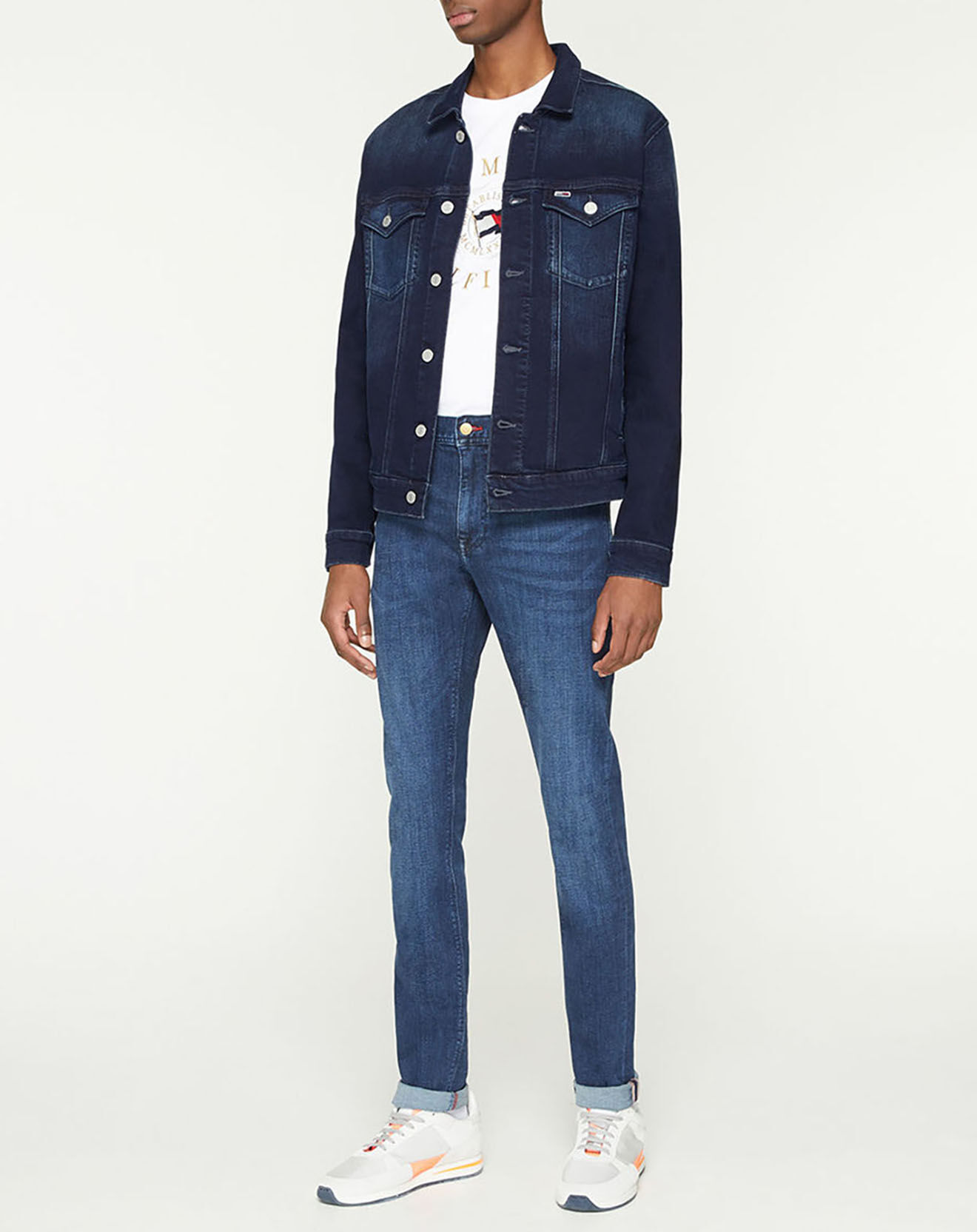 Tommy Jeans Veste en jean trucker regular bleu brut