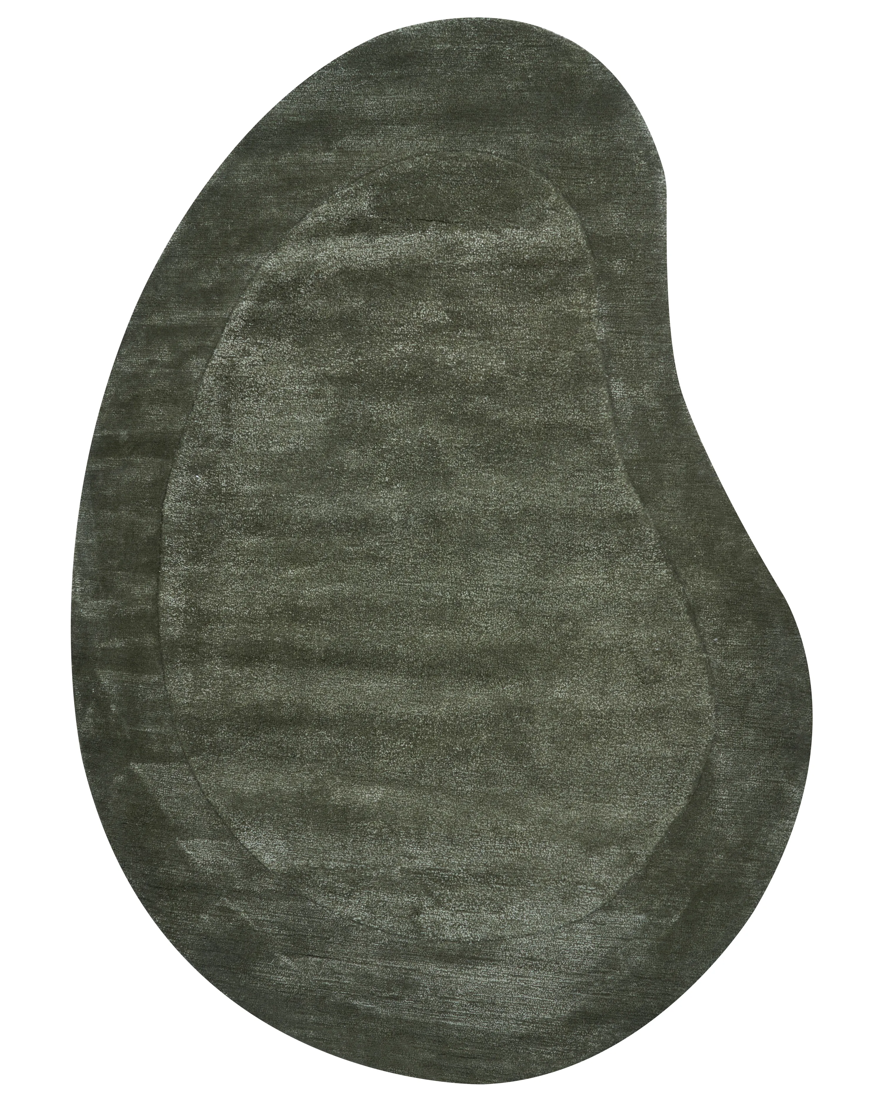 Vloerkleed MASSO Donkergroen 160 x 230 cm Viscose