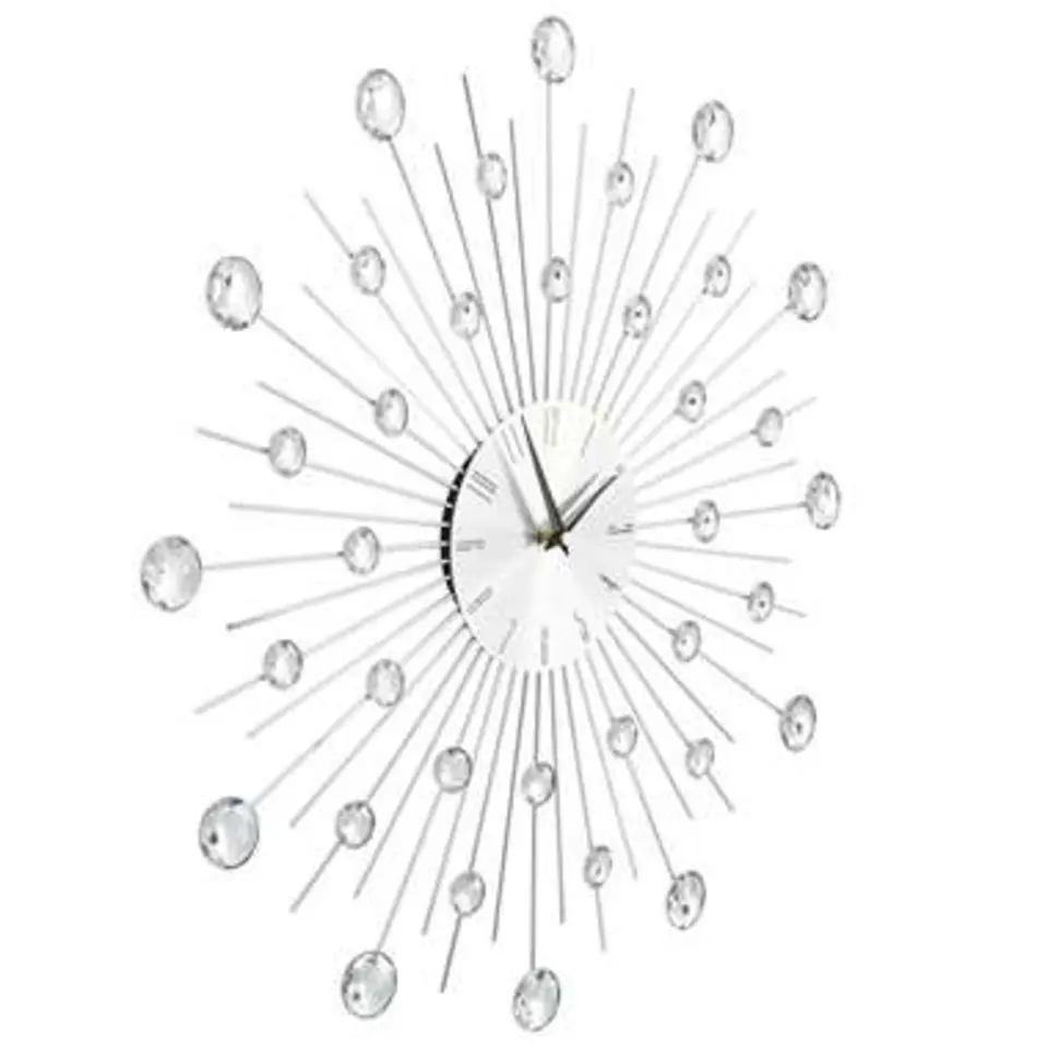 vidaXL - Wandklok - Zilver - Aluminium