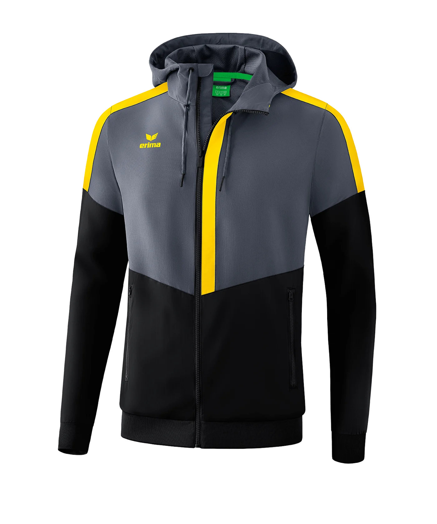 Erima Squad Präsentationsjacke Grau Schwarz