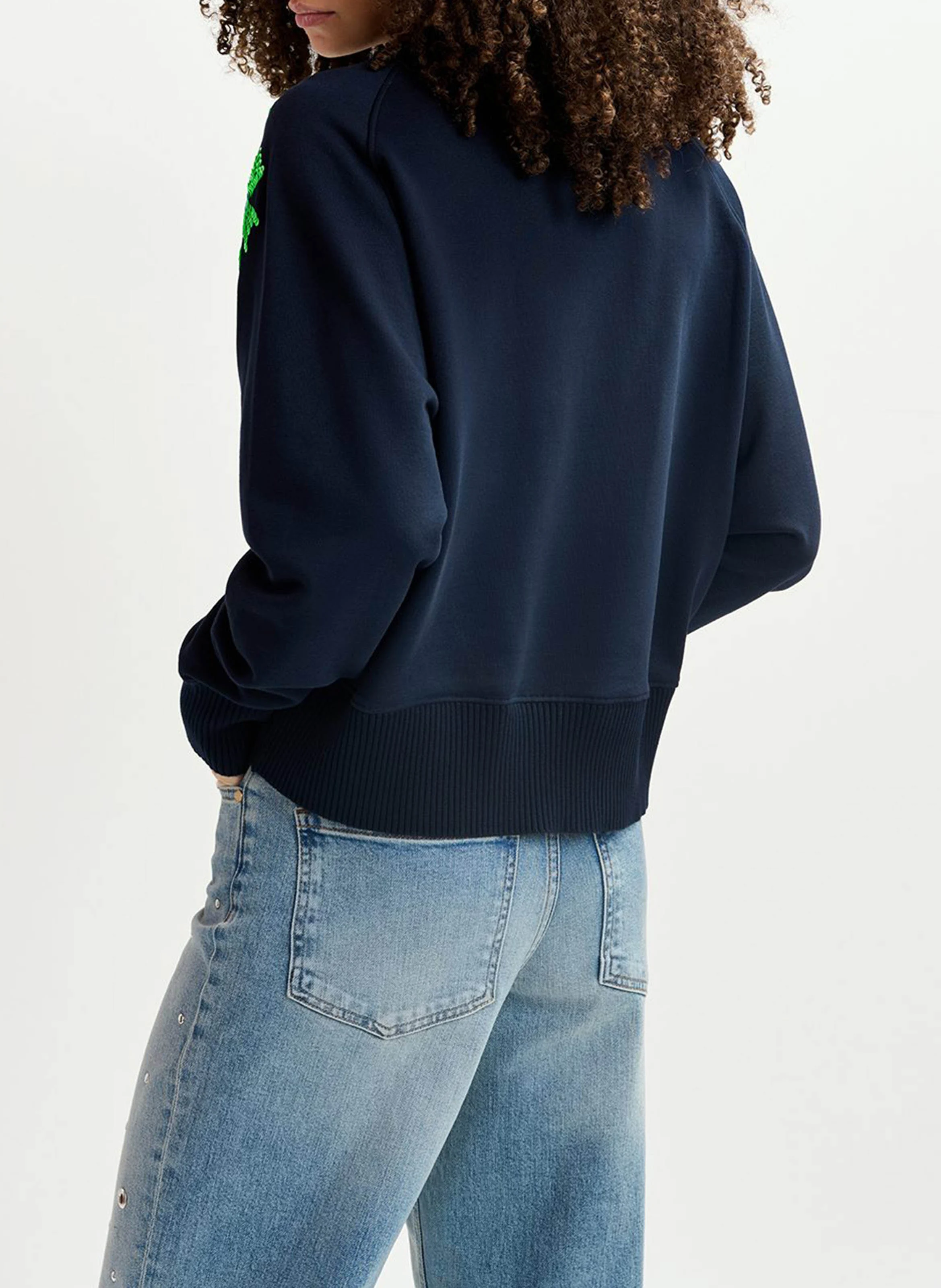 GRAAF - Pull droit col rond en coton bio | Multicolore