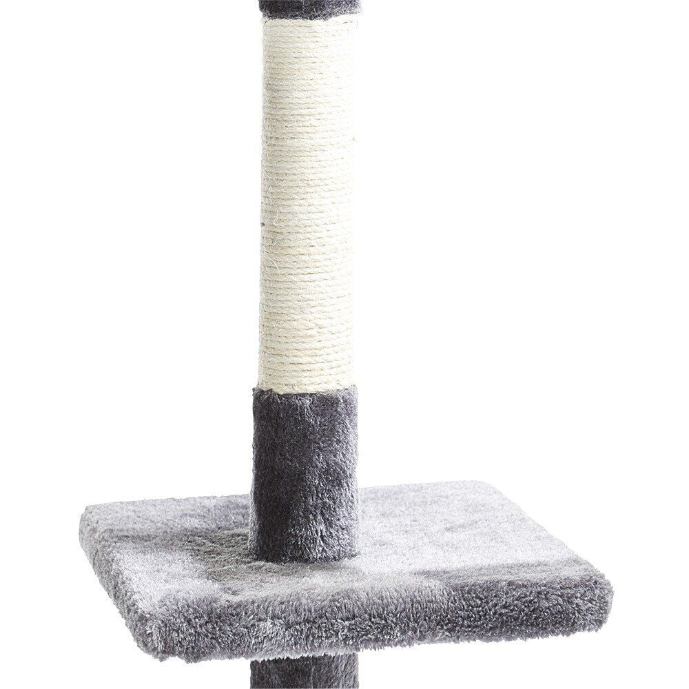 Arbre à chat polyester gris H.138 cm