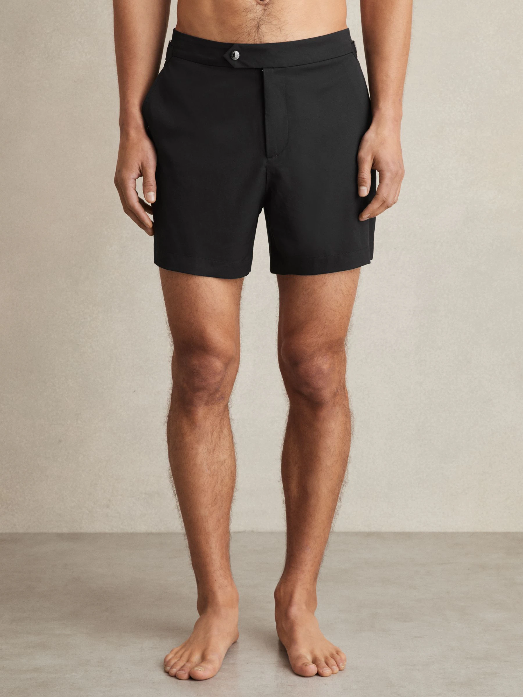 Zwart - Reiss Sun Side Adjuster zwemshort