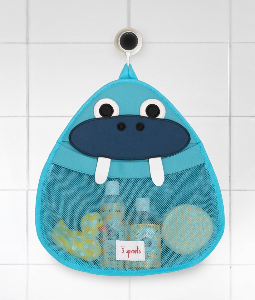 3 Sprouts - Opbevaringspose til Bad - Blue Walrus