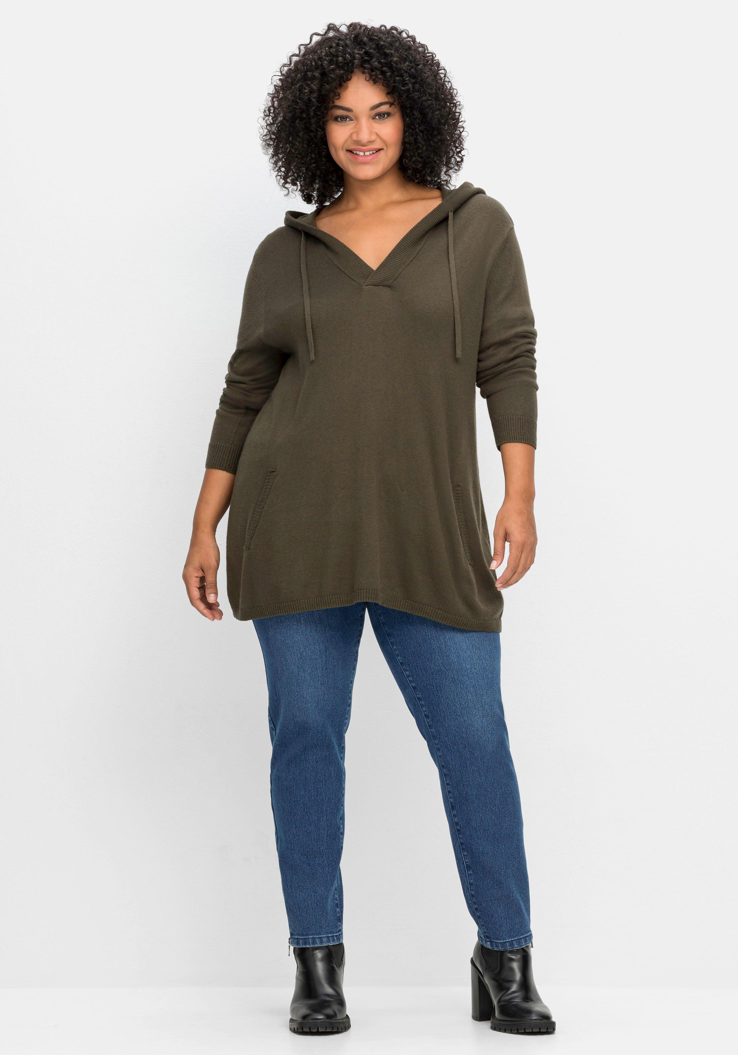 Pullover mit Kaschmir und leichter A-Linie