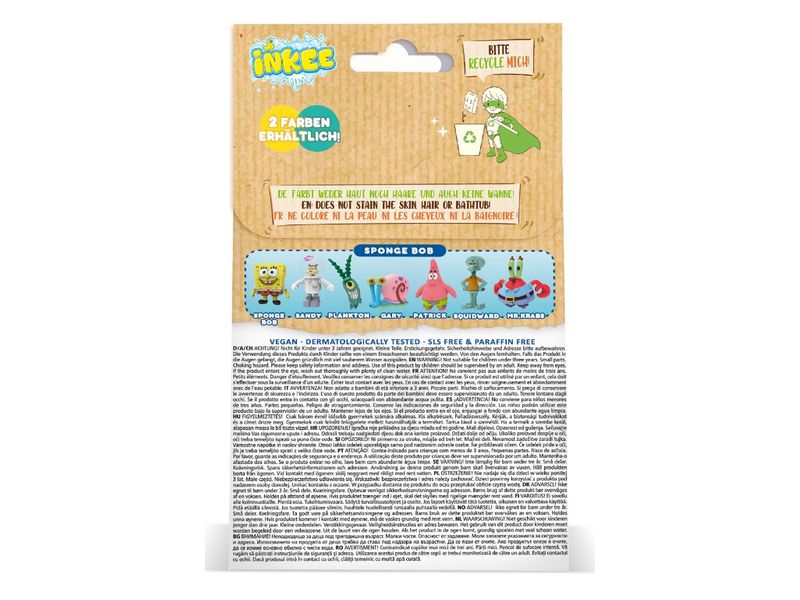 Craze Inkee Überraschungsbadekugel SpongeBob assortiert Badezusatz für Kinder mit Überraschungsfigur