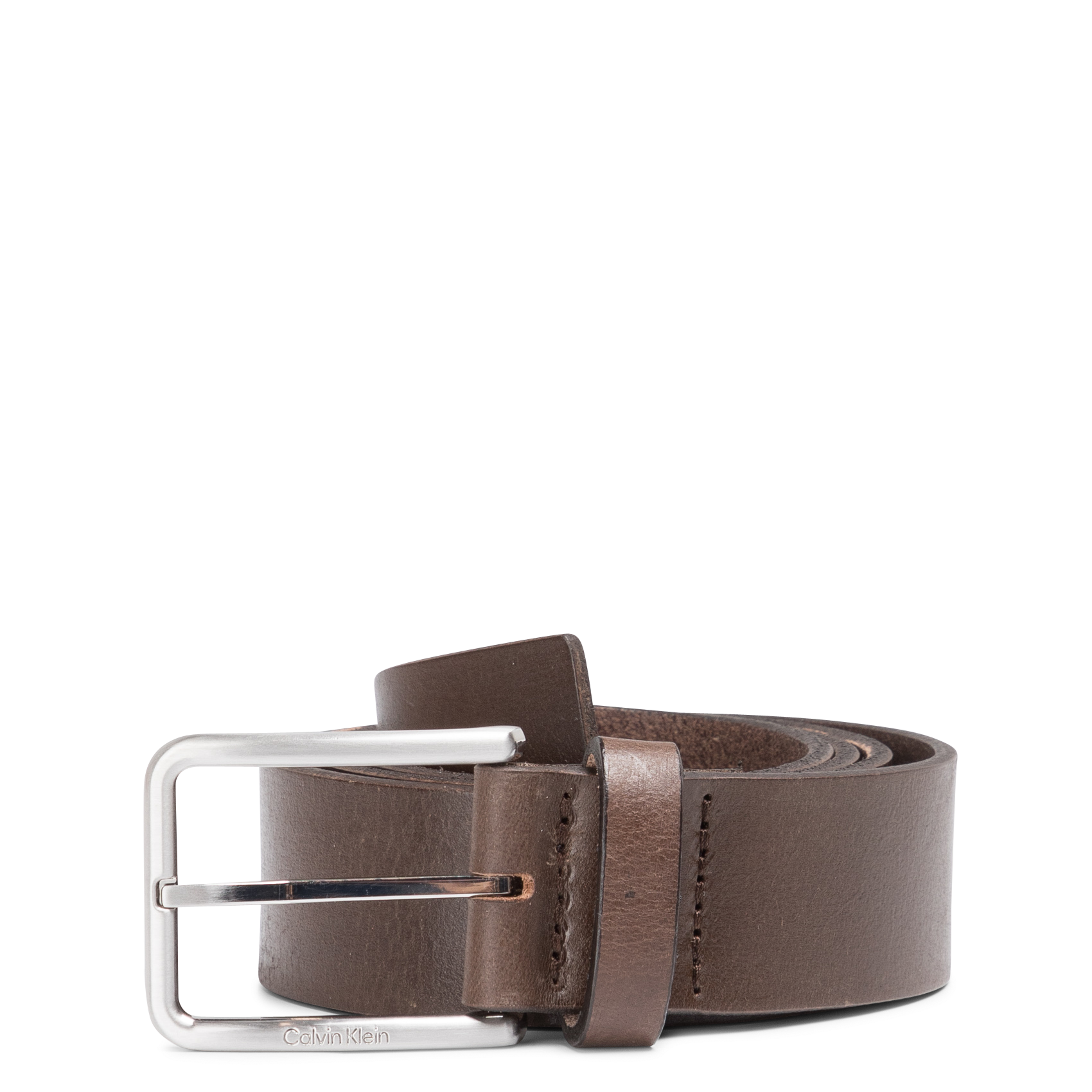 Ceinture en cuir grainé | Marron