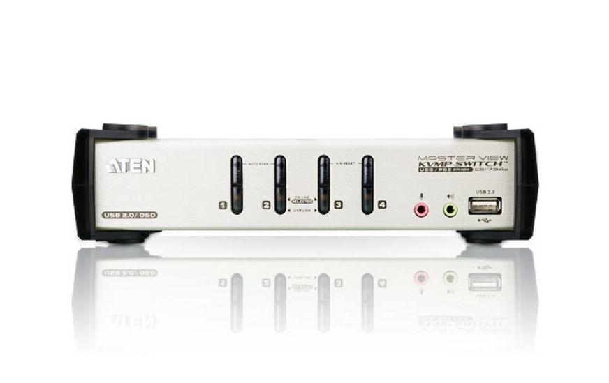 KVM Switch CS1734B<br>4-Port KVM-Switch mit USB-Hub