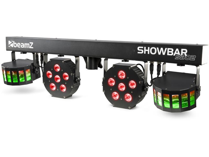 BeamZ Lichtset SB02 ShowBar Komplettes Lichteffekt-Set mit Akku