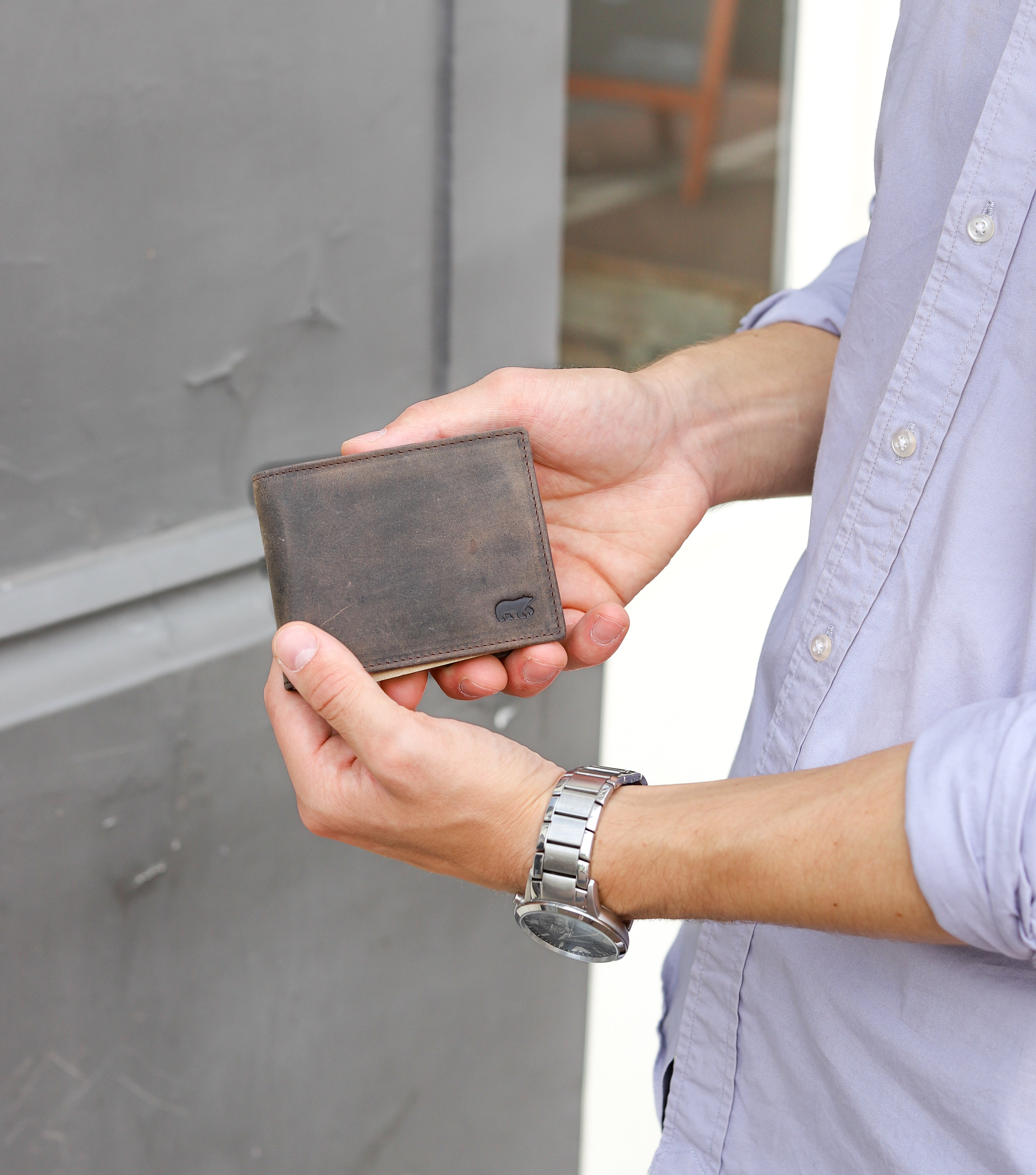 Billfold 'Joost' zwart Zwart