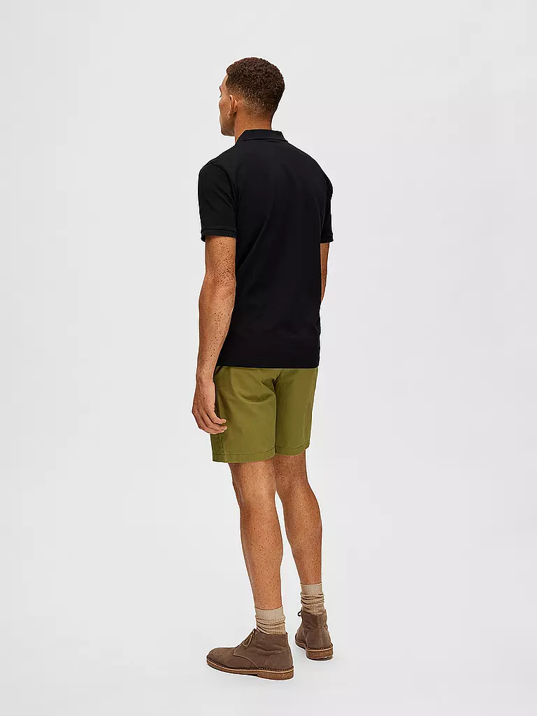 SELECTED Poloshirt SLHDANTE  schwarz