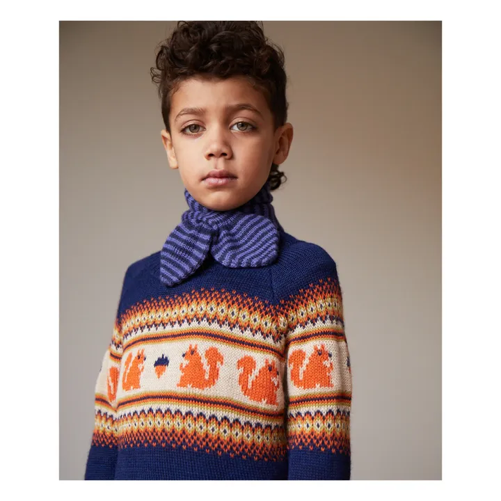 Oeuf NYC Pull Baby Alpaga Ecureuil | Bleu marine