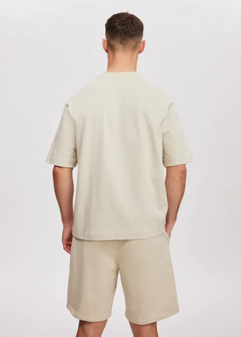 Oversized t-shirt block off-white (ECRU)