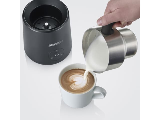 Severin Spuma Lite Mælkeskummer 400 ml Sort/Stål
