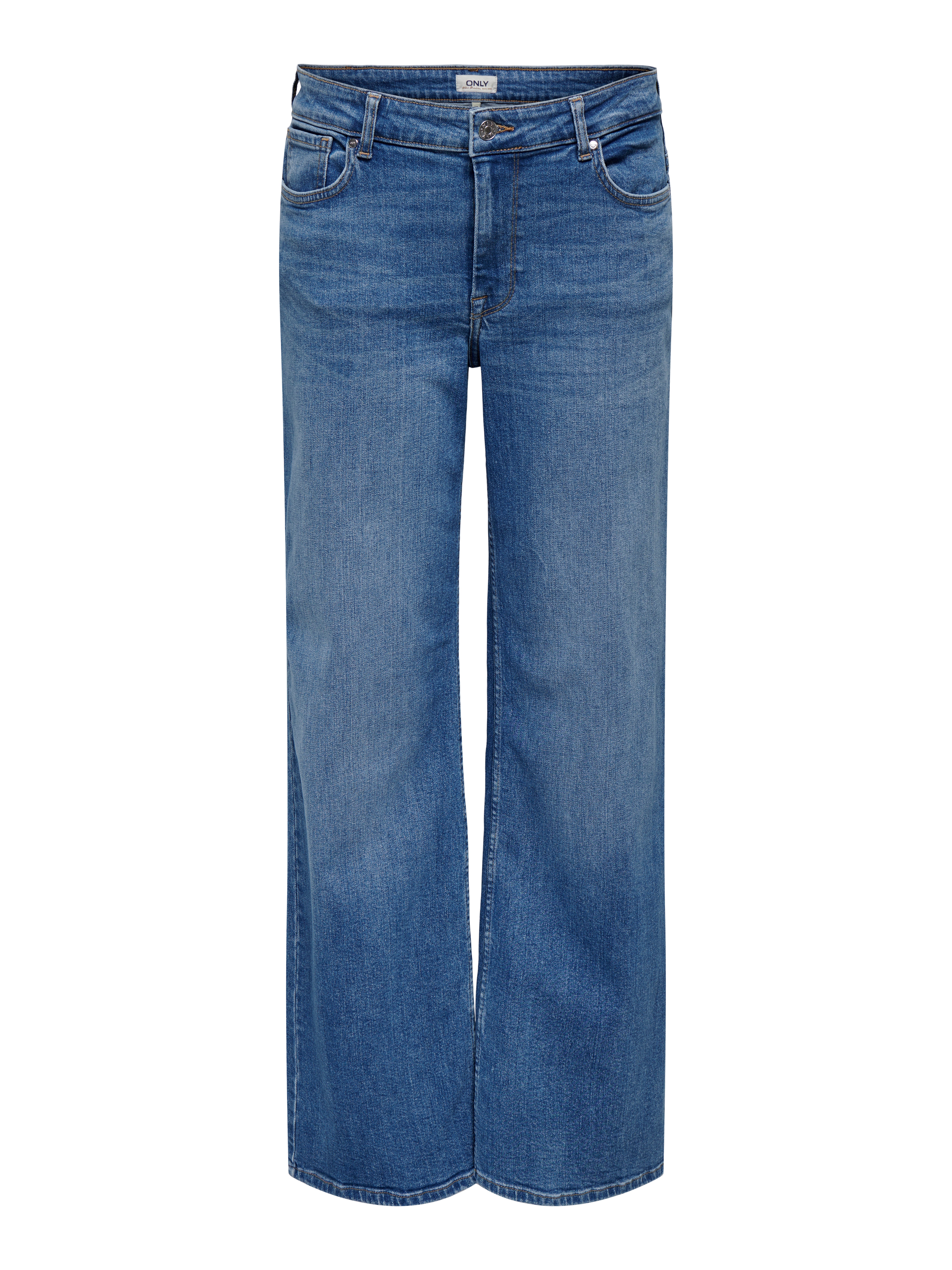 ONLCHRIS Mittlere Taille Weiter Beinschnitt Jeans Medium Blue Denim