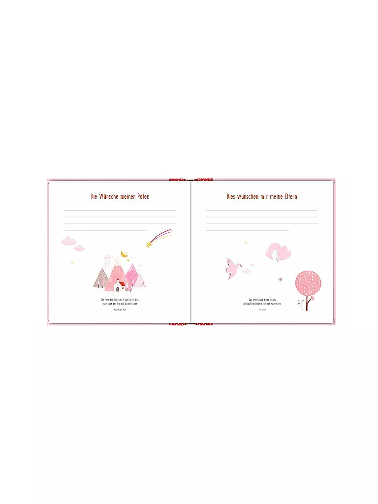 COPPENRATH VERLAG Eintragalbum - Meine Taufe apricot rosa