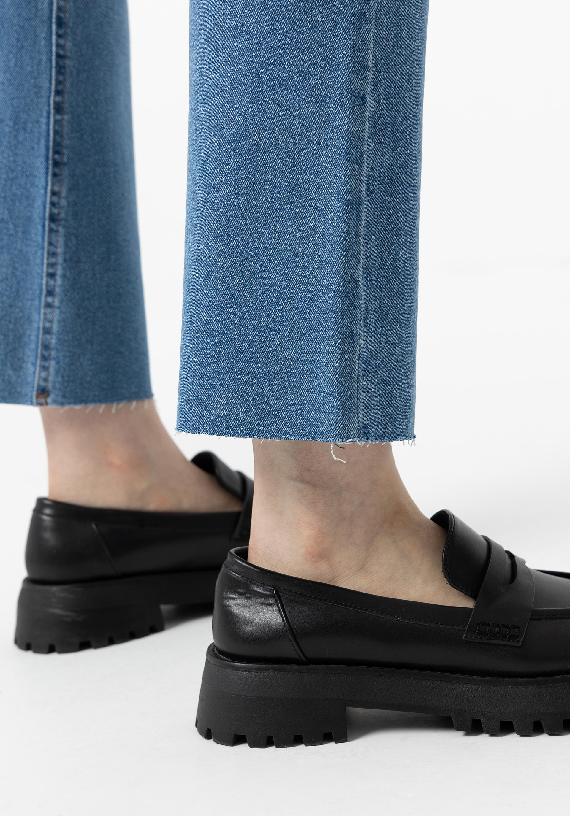 Jeans Megan Cropped Flare Cintura Alta