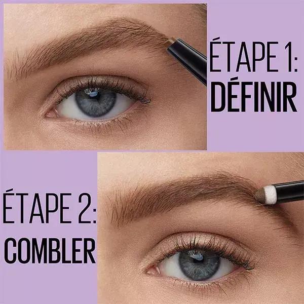 Lápis para Sobrancelhas Maybelline New York Express Brow Duo nº 04 Castanho Escuro