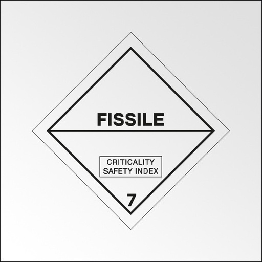 Signalisation de transport normalisée ADR - Danger classe 7-E