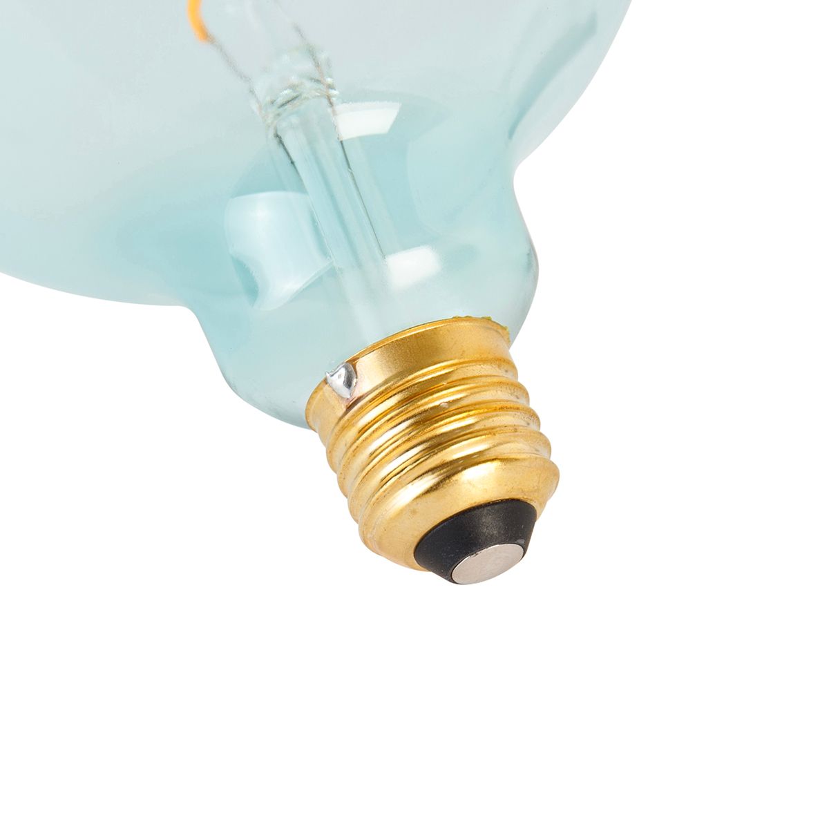 E27 dimbare LED spiraal filament lamp G125 blauw 4W 180 lm 1800K