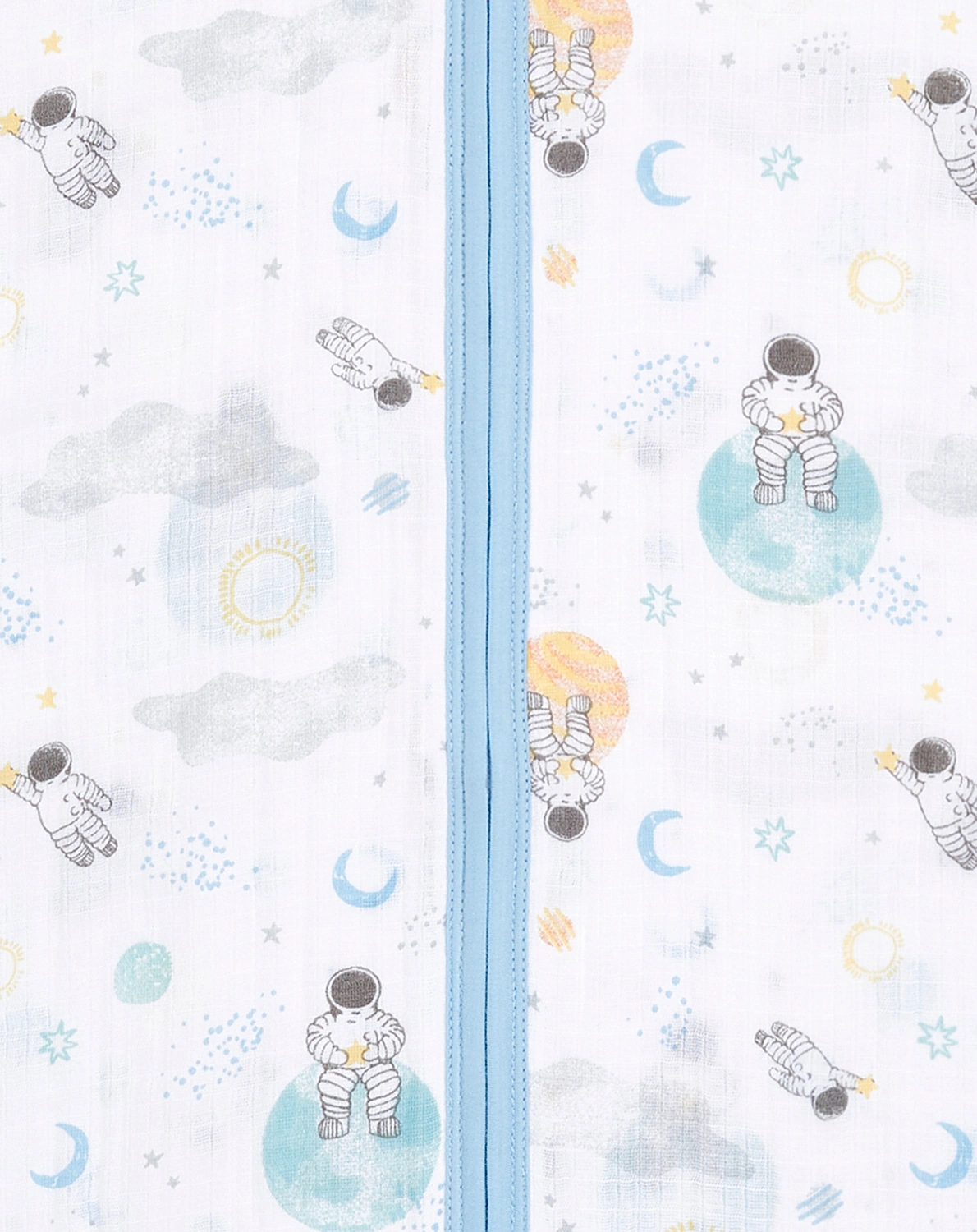 Musselin-Schlafsack SPACE EXPLORERS in blau