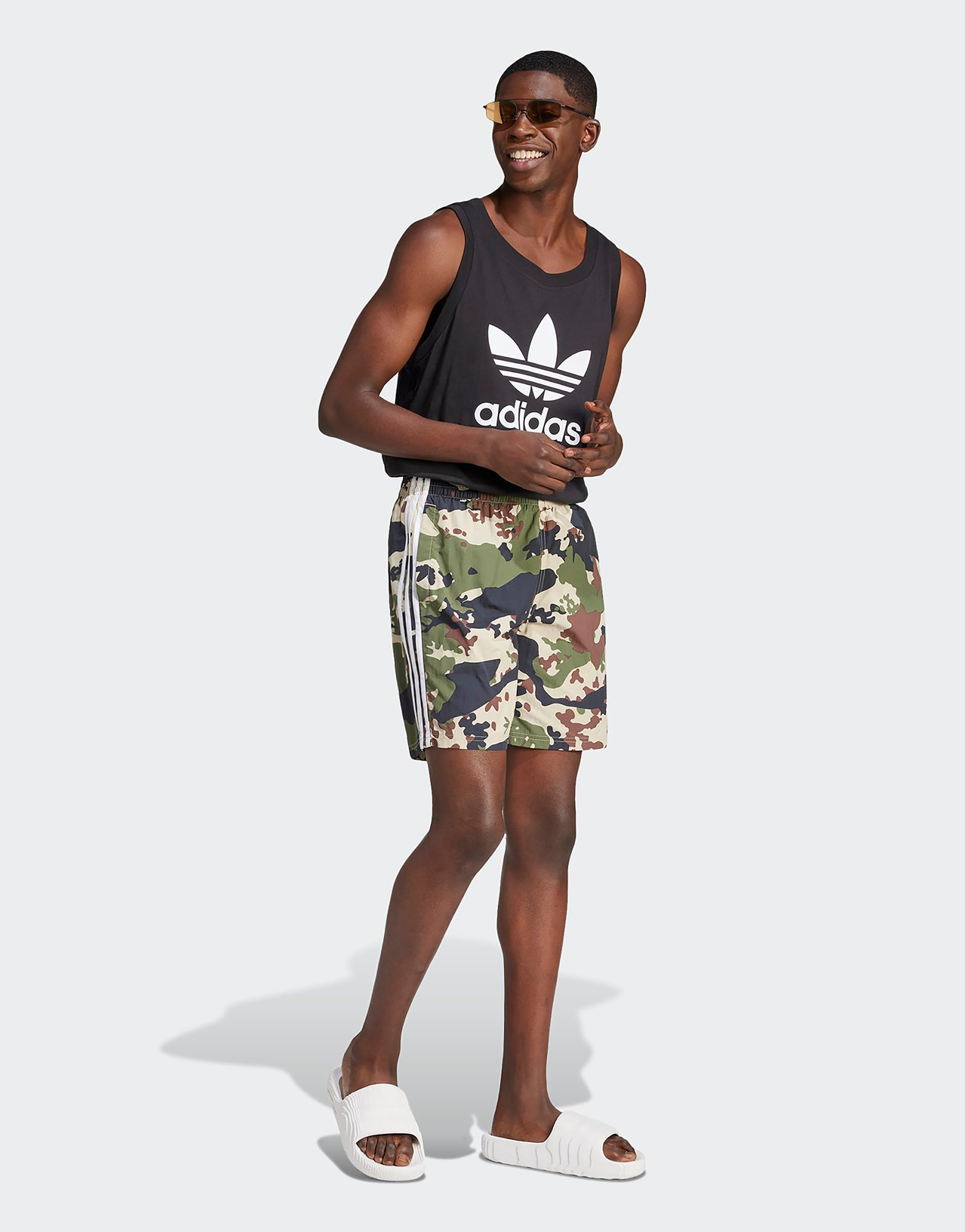 adidas Short de bain imprimé camouflage intégral