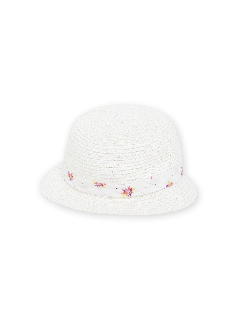 Chapeau de paille blanc