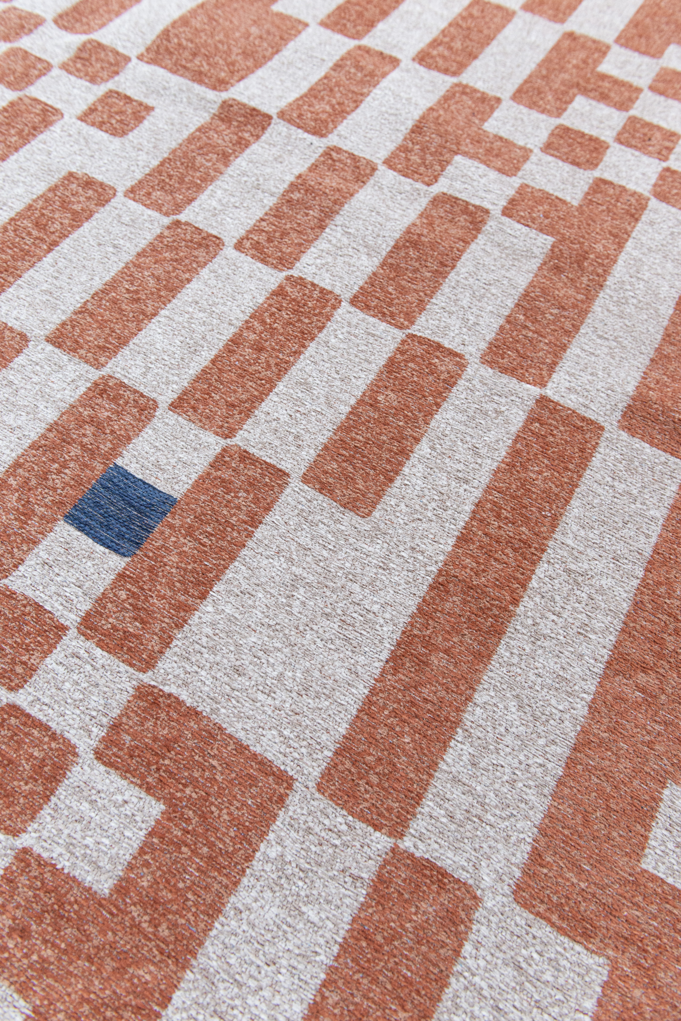 Ecorugs vloerkleed Chess oranje 140x200 cm