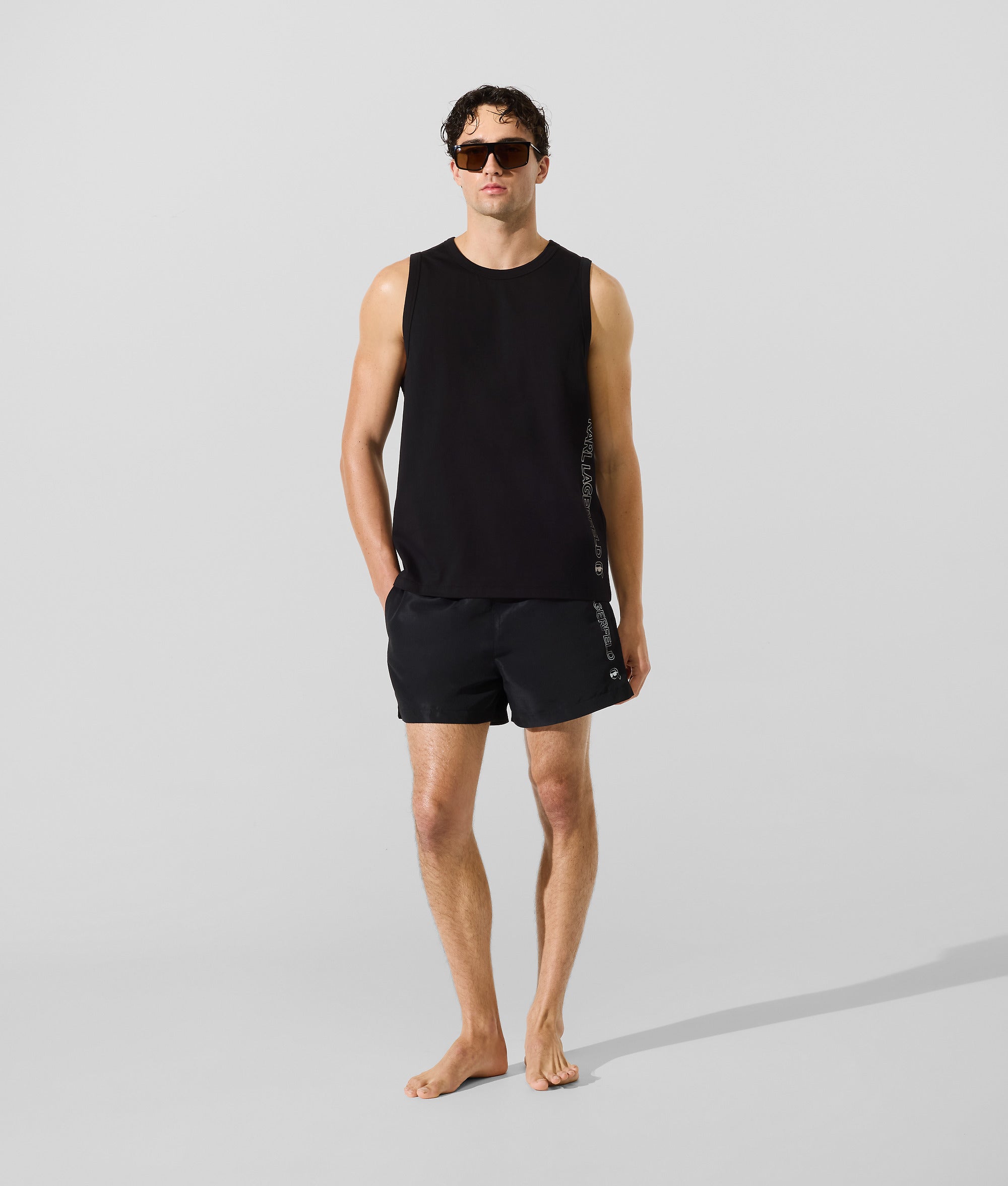 Ikon metallic strand tanktop