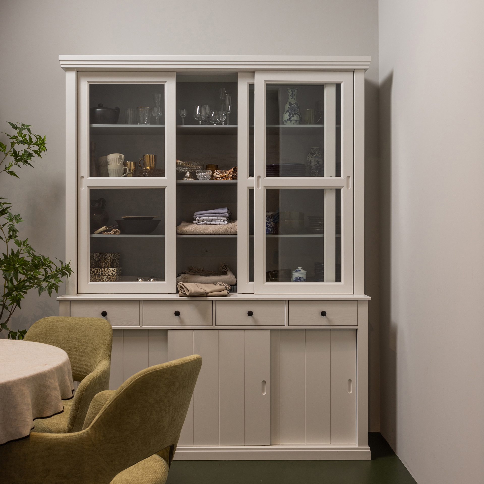 Buffetschrank LAGOS 166 x 214 cm weiß