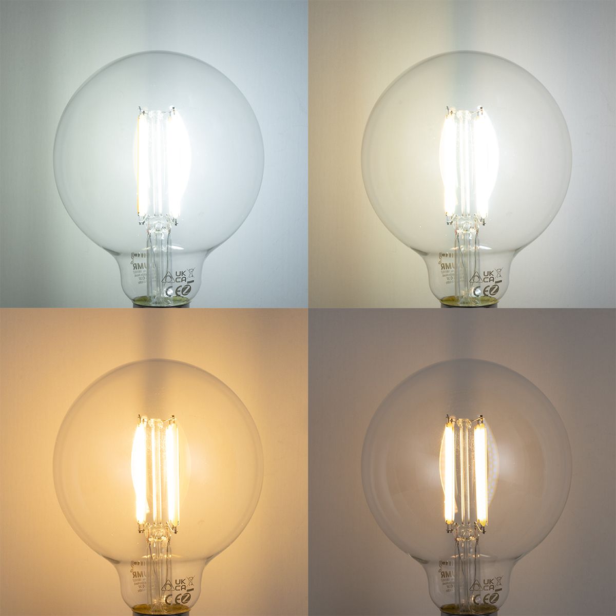 Smart E27 dimbare LED lamp G95 helder 7W 806 lm 2700-6500K