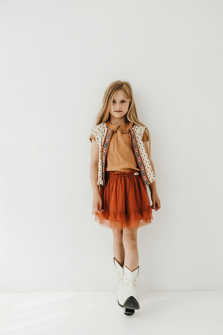 BAJE STUDIO rode baje studio minirok tule skirt