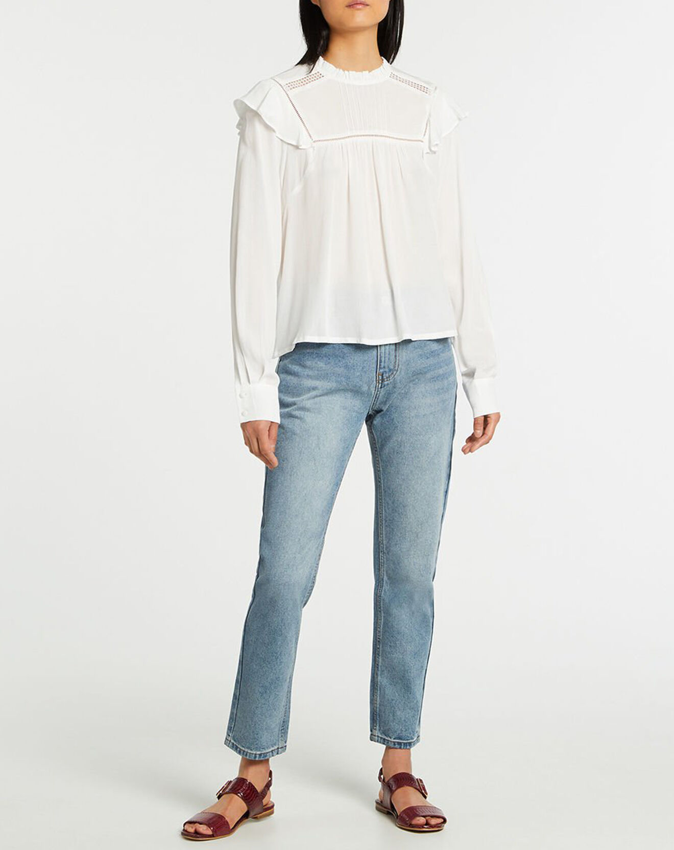 Suncoo Blouse Luanna blanc/beige