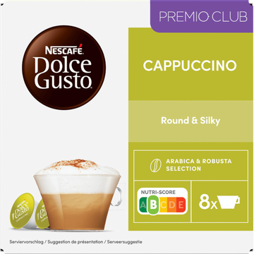 NESCAFÉ Dolce Gusto, Kofiecapsules Cappuccino, 16 cups, 186,4 gr