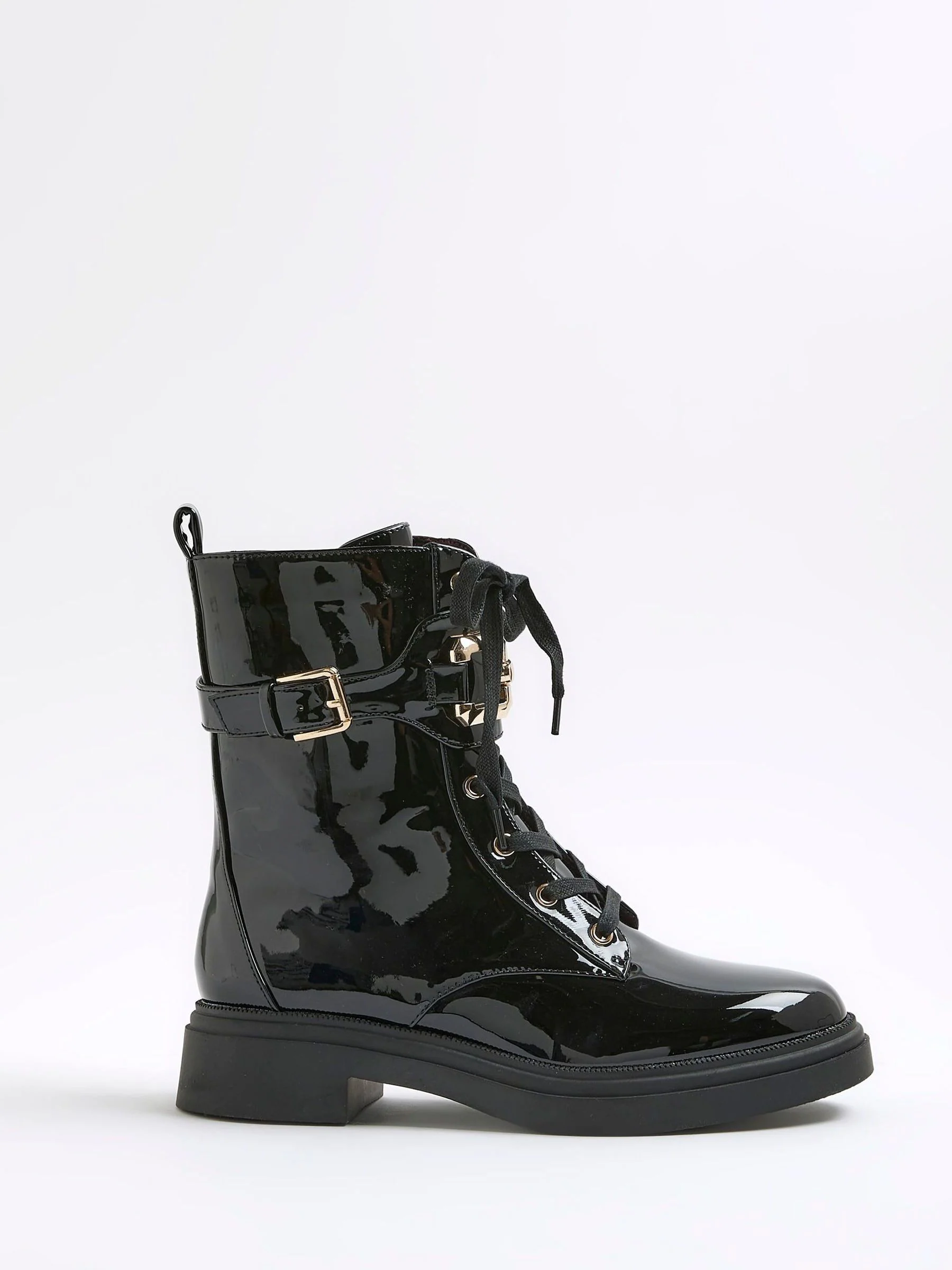 River Island Lace-Up Chunky Boots